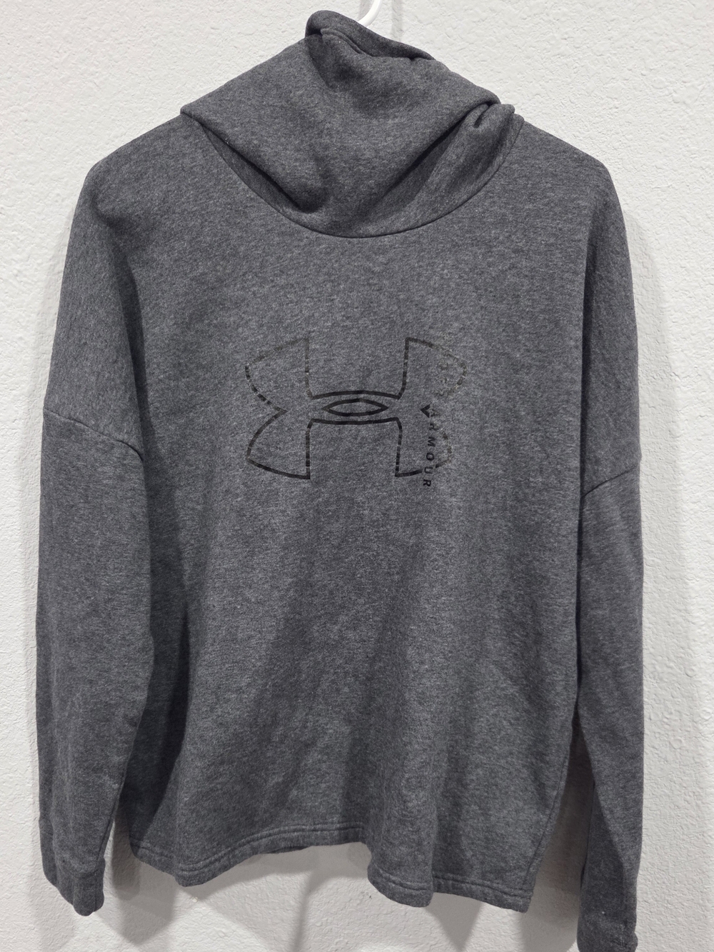 Under Armour Women's Gray Cowl Neck Dolman Style Loose Fit Hoodie